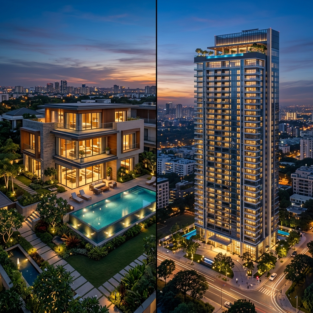 Villa vs Apartment Living: Choosing the Right Property Type for Your Lifestyle