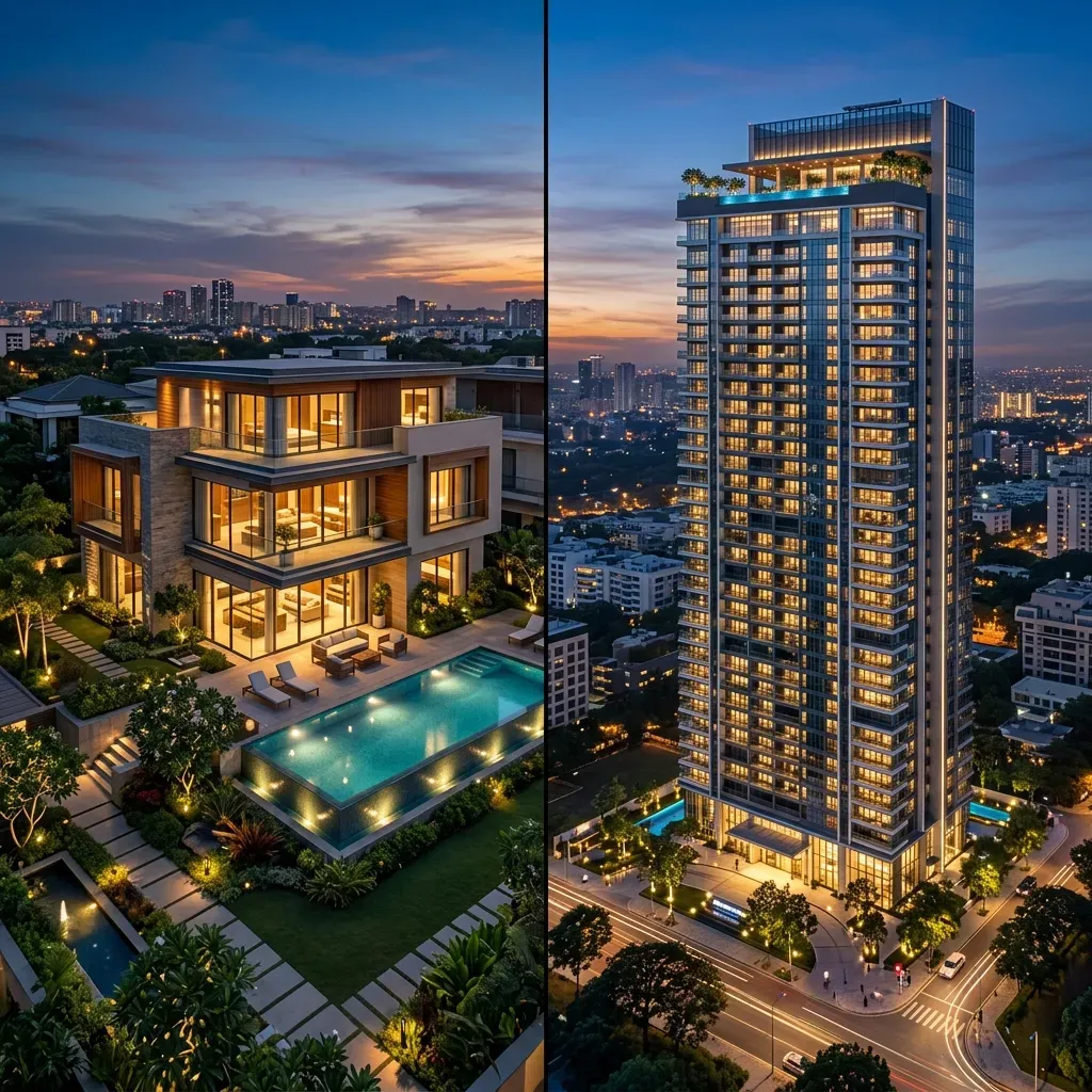 Villa vs Apartment Living: Choosing the Right Property Type for Your Lifestyle